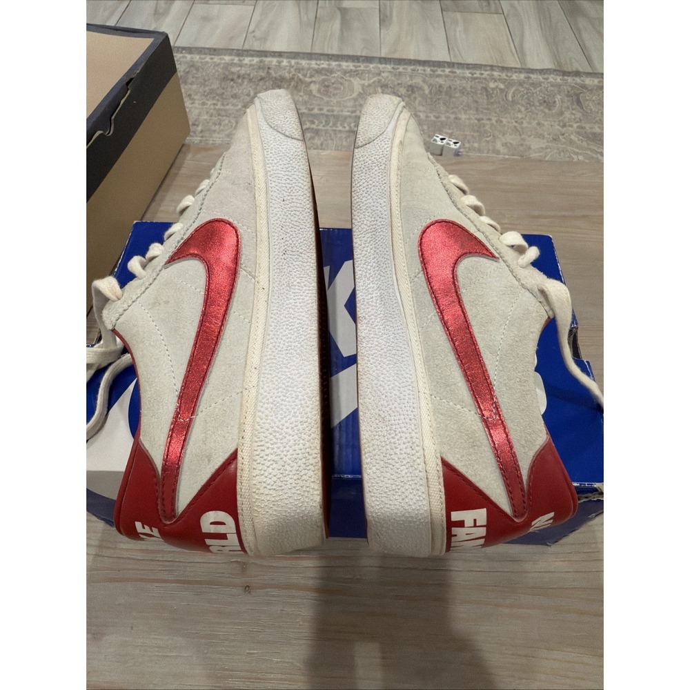 Size 10 - Nike Sb Zoom Bruin x Supreme White 2009 Red Low 363319 161 - Picture 5 of 8